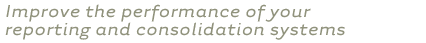 Performances, consolidation, reporting